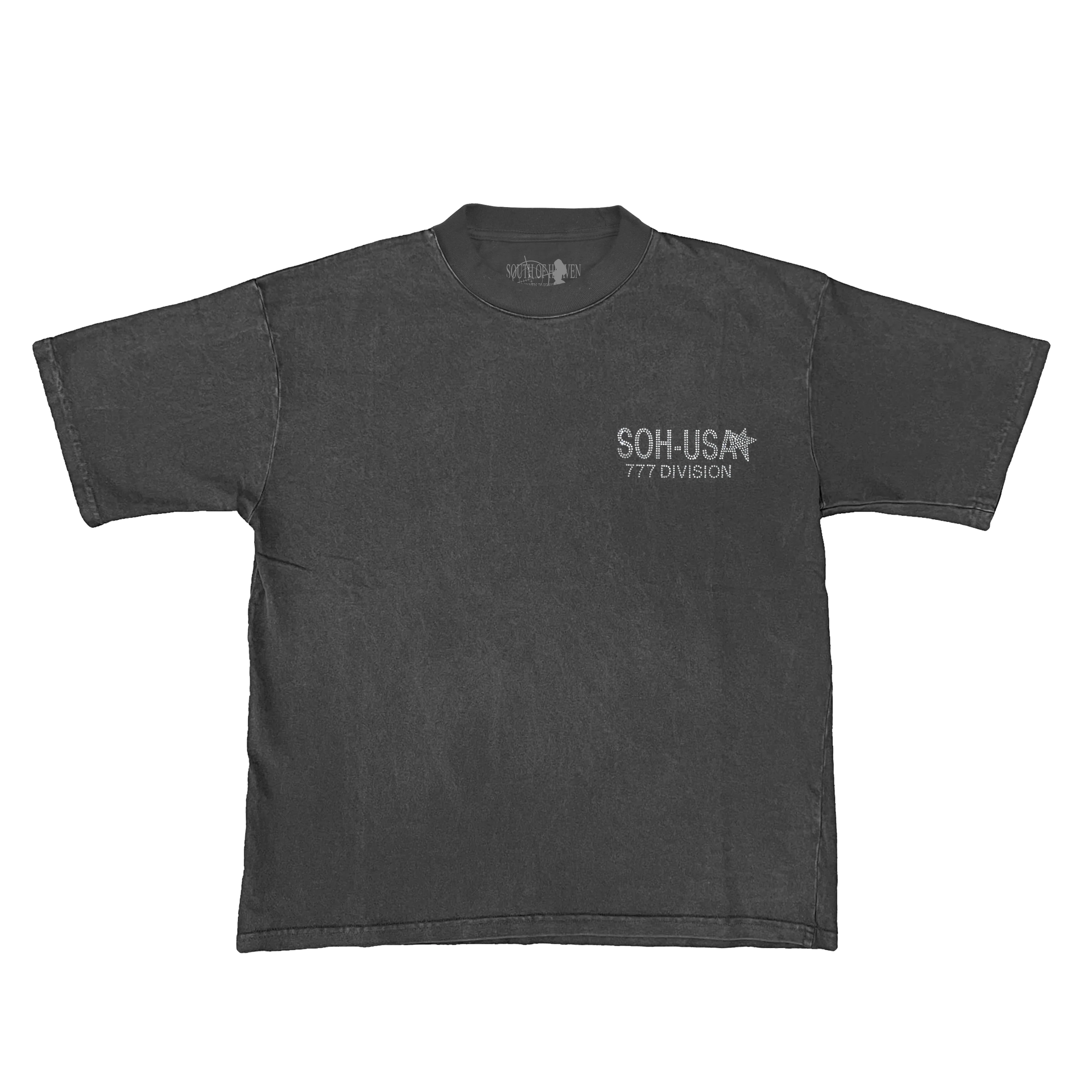 777 DIVISION - BACK + FRONT RHINESTONE TEE - Image 3